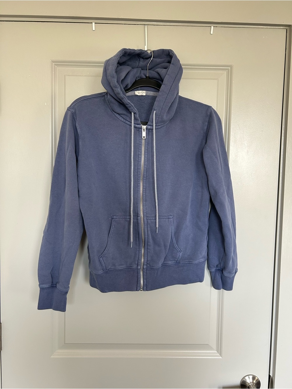 Brandy Melville Navy Blue Zip-Up Hoodie